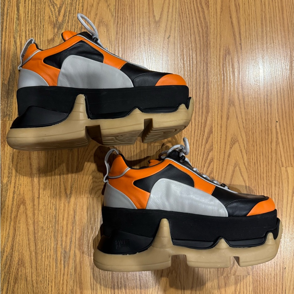 SWEAR London Air Revive Nitro Platform Sneakers (Orange)
